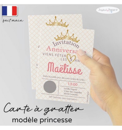 Cartes d'invitation d'anniversaire Princesse [Photo]