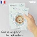 Carte Quenottes les petites dents de bébé lion