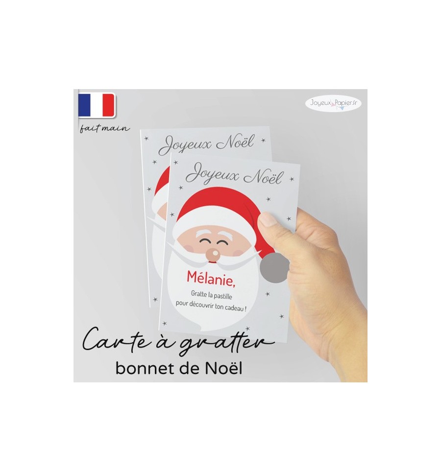 Carte A Gratter Annoncez Vos Cadeaux Immateriels Pompon Du Pere Noel