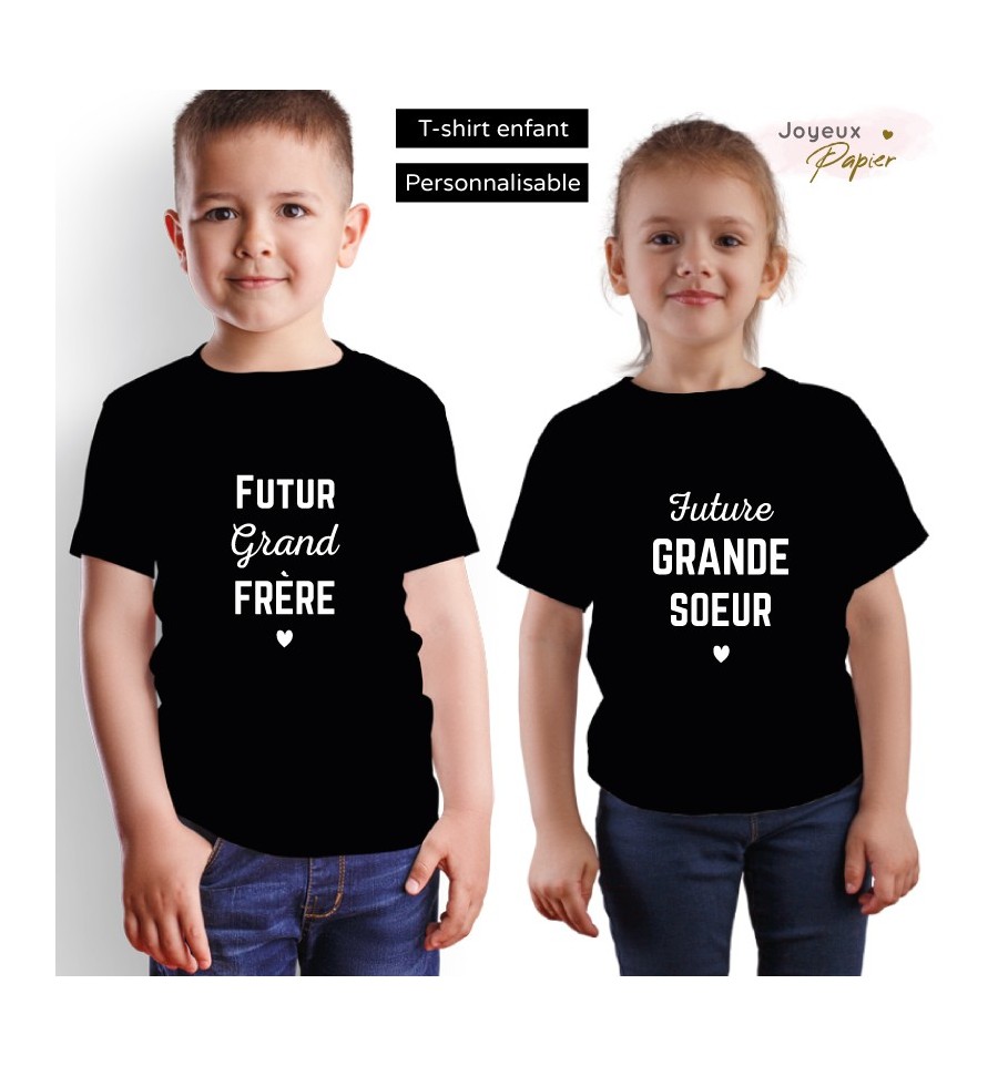 T-shirt enfant - Futur(e) meilleur(e) grande-soeur/grand-frère