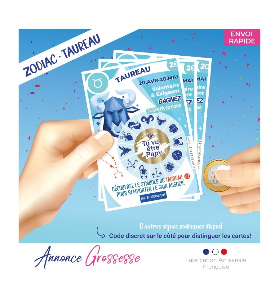 Carte à gratter  Annonce grossesse Mamie - Grossesse/Annonce