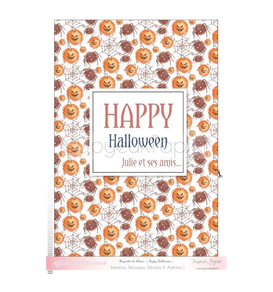 Happy halloween kit décoration de fête