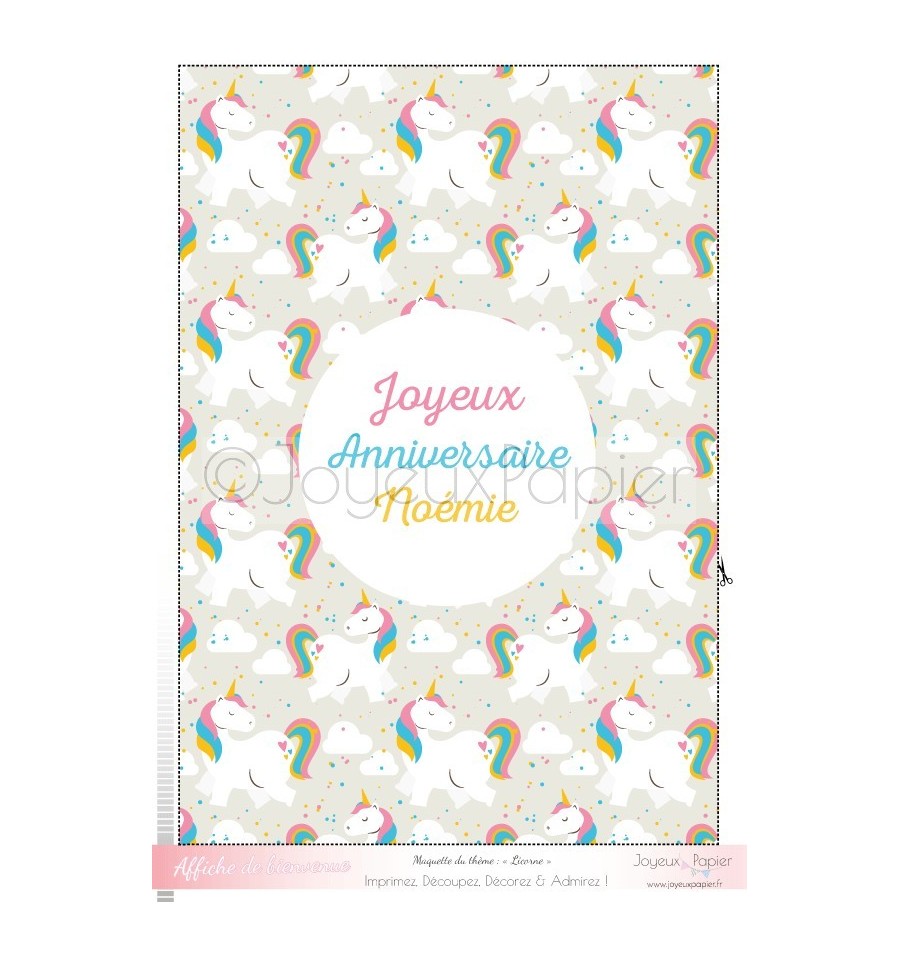 Licorne kit décoration de fête