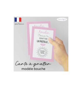 Carte a gratter annonce grossesse bouche