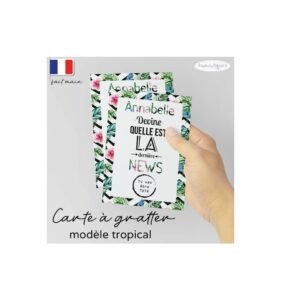 Carte a gratter tu vas etre Tata / Mamie tropical