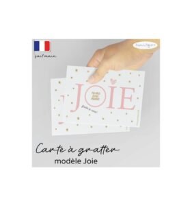 Carte a gratter annonce grossesse joie