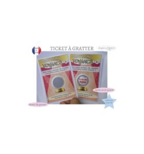 Carte jeu à gratter personnalisé annonce grossesse voyance