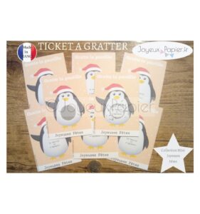 Ticket mini carte à gratter annonce grossesse la famille va s'agrandir