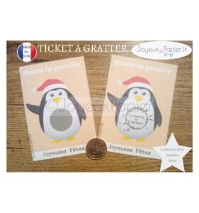 Ticket mini carte à gratter annonce grossesse la famille va s'agrandir