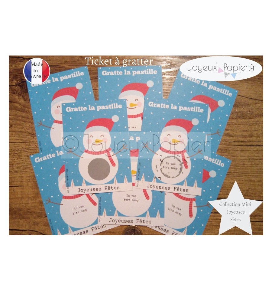 ticket à gratter annonce grossesse originale tu vas être mamy