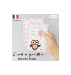 Carte a gratter demande parrain marraine hibou