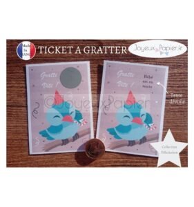 Ticket à gratter grossesse bébé est en route