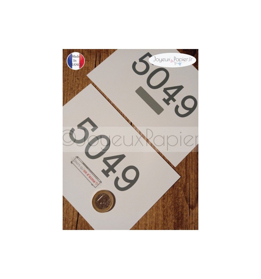 Carte à gratter personnalisable compteur d’amour