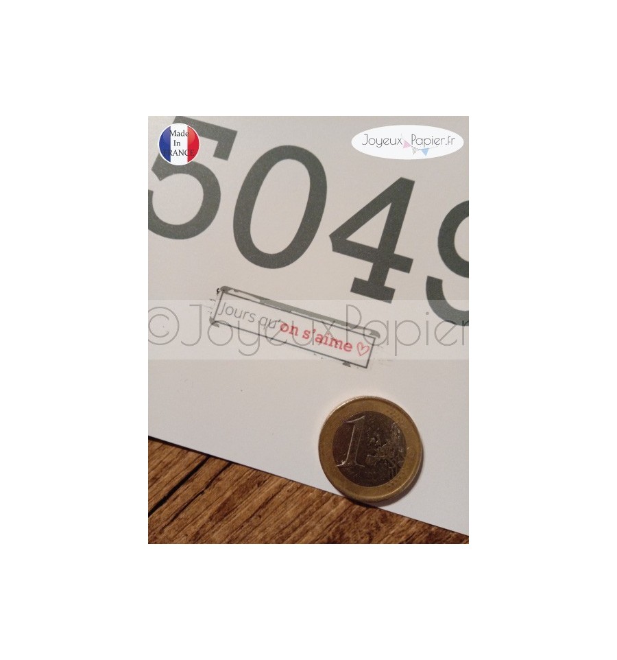 Carte à gratter personnalisable compteur d&rsquo;amour