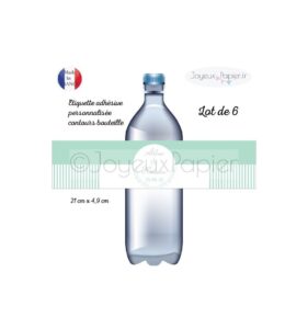 Etiquette bouteille mariage laurier