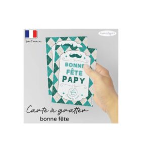 Carte a gratter bonne fete papy