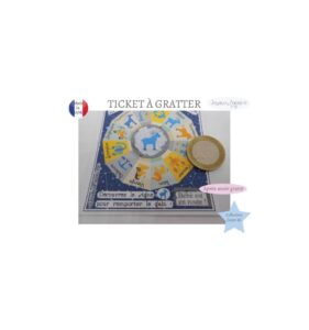 Carte à gratter annonce grossesse astrologie