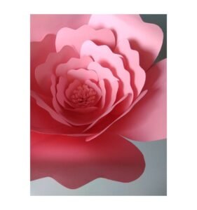 tutoriel fleur géante papier Aurélie