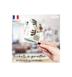 carte a gratter annonce grossesse noël