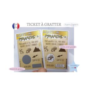 Ticket à gratter grossesse pyramide
