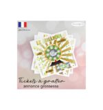 carte a gratter grossesse bébé est en route