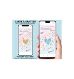 carte à gratter numerique fille ou garçon